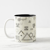 Rufen Sie die koreanische Sprache in den koreanisc Zweifarbige Tasse (Links)