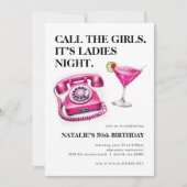 Rufen Sie die Mädchen zum Geburtstag auf Einladung (Vorderseite)