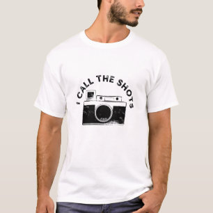 Rufen Sie die Shot Vintage-Kamera-Kunst auf T-Shirt