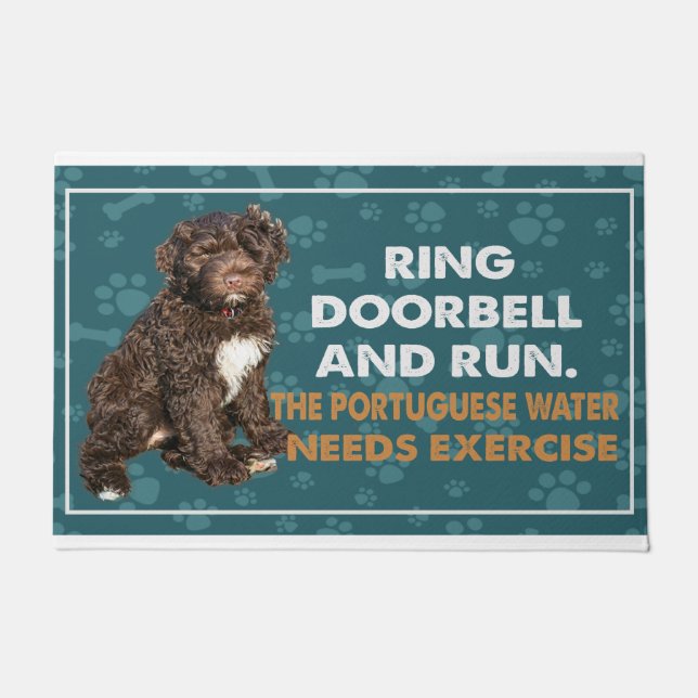 Rufen Sie die Tür und führen Sie das portugiesisch Fußmatte (Vorderseite)