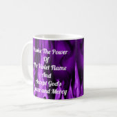Rufen Sie die violette Flamme auf Kaffeetasse (Vorderseite Links)