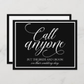 Rufen Sie eine beliebige Karte an | Kalligraphie ( (Vorne/Hinten)