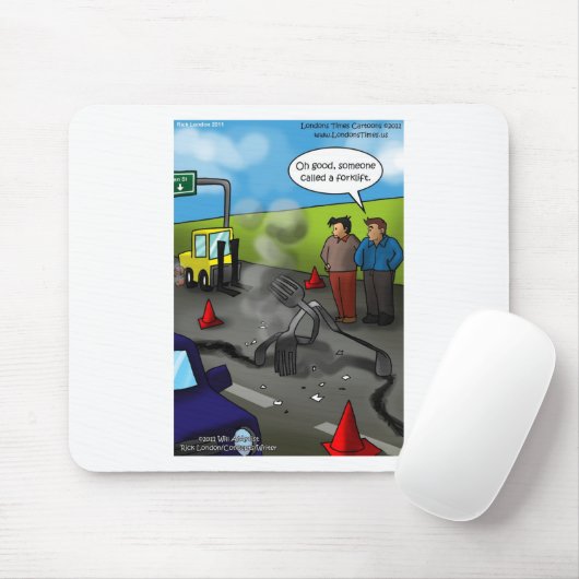 Rufen Sie einen Gabelstapler Funny Geschenke T-Shi Mousepad (Mit Mouse)
