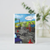 Rufen Sie einen Gabelstapler Funny Geschenke T-Shi Postkarte (Stehend Vorderseite)