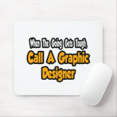 Rufen Sie einen Grafikdesigner auf Mousepad (Mit Mouse)