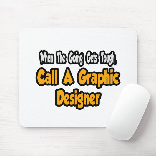 Rufen Sie einen Grafikdesigner auf Mousepad (Mit Mouse)