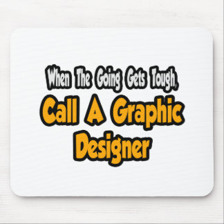 Rufen Sie einen Grafikdesigner auf Mousepad