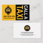 RUFEN SIE EINEN TAXI-Cab-Treiber AUF Visitenkarte (Vorne/Hinten)