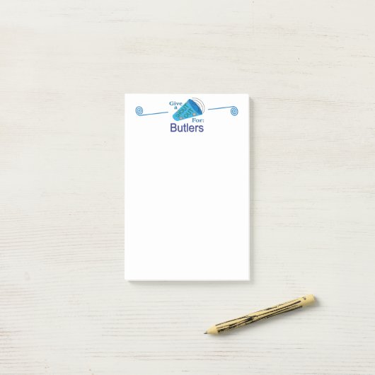 Rufen Sie für Butler aus Post-it Klebezettel (Auf Schreibtisch)