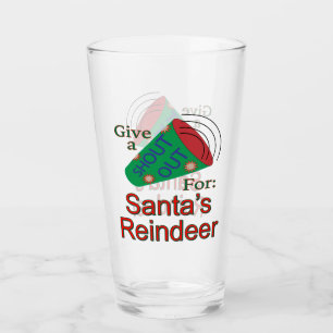 Rufen Sie für den Rentier des Weihnachtsmanns aus Glas