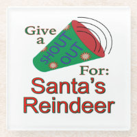 Rufen Sie für den Rentier des Weihnachtsmanns aus