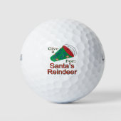 Rufen Sie für den Rentier des Weihnachtsmanns aus Golfball (Vorderseite)