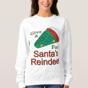 Rufen Sie für den Rentier des Weihnachtsmanns aus Sweatshirt