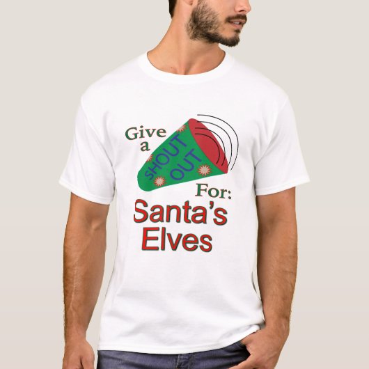 Rufen Sie für die Elfen des Weihnachtsmanns aus T-Shirt (Vorderseite)