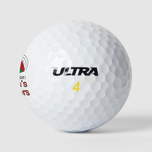 Rufen Sie für Helfer des Weihnachtsmanns aus Golfball (Logo)