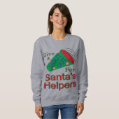 Rufen Sie für Helfer des Weihnachtsmanns aus Sweatshirt (Vorne ganz)