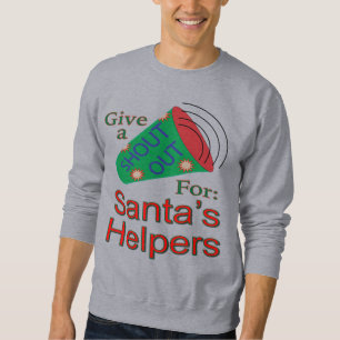 Rufen Sie für Helfer des Weihnachtsmanns aus Sweatshirt