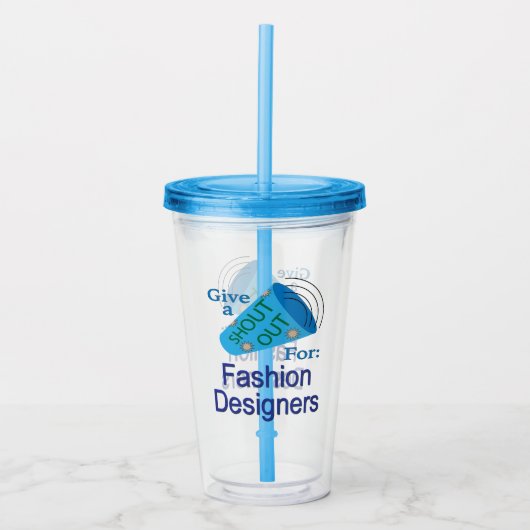 Rufen Sie für Modedesigner aus Acryltrinkbecher (Vorderseite)