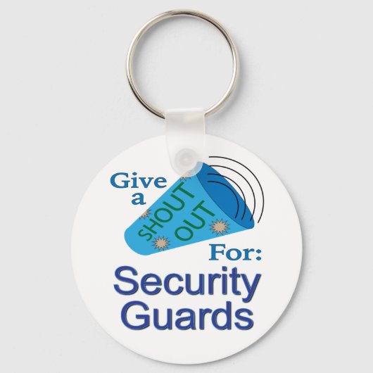 Rufen Sie für Sicherheitskräfte aus Schlüsselanhänger (Vorderseite)