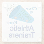 Rufen Sie für Sporttrainer aus Glasuntersetzer (Rückseite)