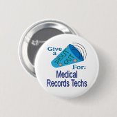 Rufen Sie für Techos für medizinische Platten aus Button (Vorne & Hinten)