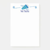 Rufen Sie für Tierärzte aus Post-it Klebezettel (Vorderseite)