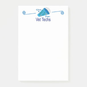 Rufen Sie für Tierärzte aus Post-it Klebezettel