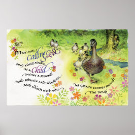 Rufen Sie Gott an, 20" x 12,5", drucken Poster