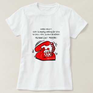 Rufen Sie Gott auf, um Christliches T-Shirt zu hel