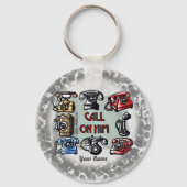 Rufen Sie Ihm Christlichen Schlüsselanhänger an (Vorderseite)