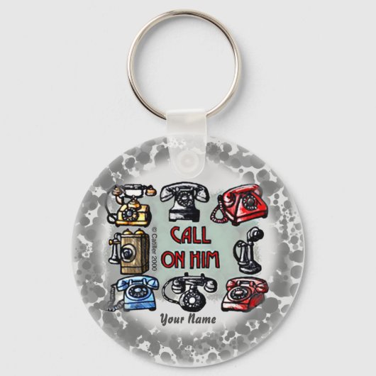 Rufen Sie Ihm Christlichen Schlüsselanhänger an (Vorderseite)