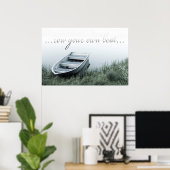 Rufen Sie Ihr eigenes Boot Motivation Poster (Heimbüro)