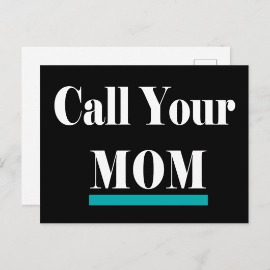 Rufen Sie Ihr Mama-Spaß-Geschenk auf Postkarte (Vorne/Hinten)