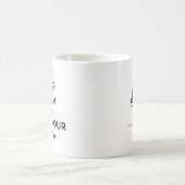 Rufen Sie Ihre Mama an, um Ruhe Behalten Kaffeetasse (Mittel)