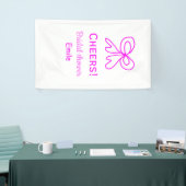 Rufen Sie lila rosa Bug Brautparty hinzufügen Name Banner (Messeveranstaltung)