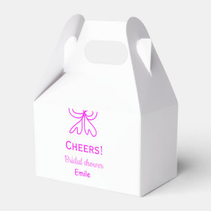Rufen Sie lila rosa Bug Brautparty hinzufügen Name Geschenkschachtel