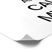 Rufen Sie meine Big Big Poster (Ecke)