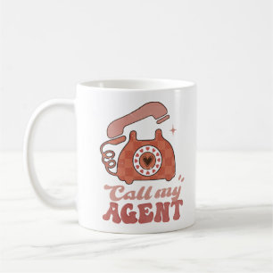 Rufen Sie meinen Agenten Funny Valentine's Day Kaffeetasse