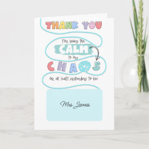 Rufen Sie meinen Chaos Card SENCO SEN Lehrer an Karte