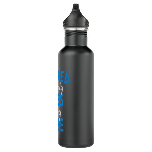 Rufen Sie meinen einzigen Chef ist meine Ehefrau Edelstahlflasche (Rechts)