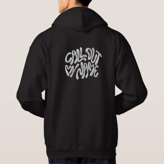 Rufen Sie meinen Namen als attraktiven Design-Hodd Hoodie (Rückseite)