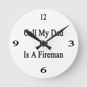Rufen Sie meinen Vater an, den er ein Runde Wanduhr
