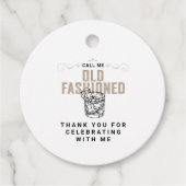 Rufen Sie mich alt modische Retro-White Whiskey Ge Geschenkanhänger (Vorderseite)