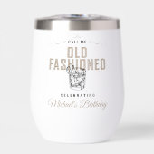 Rufen Sie mich alten modischen Retro Whiskey Gebur (Vorderseite)