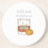 Rufen Sie mich altmodisch an Getränkeuntersetzer (Vorne)