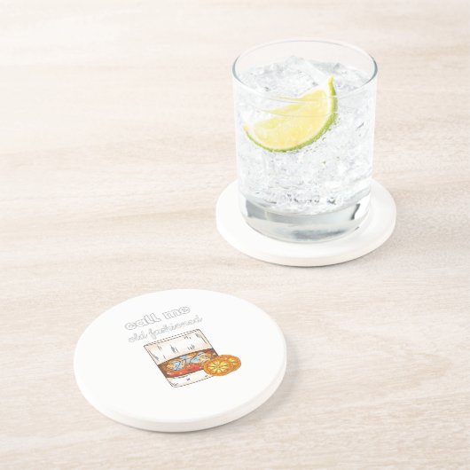 Rufen Sie mich altmodisch an Getränkeuntersetzer (Seite)