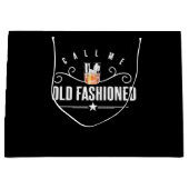 Rufen Sie mich altmodischer Whiskey und Bourbon Große Geschenktüte (Vorderseite)