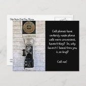 "RUFEN SIE MICH AN" ALTES STYLE PAY-TELEFON (FOTOG POSTKARTE (Vorne/Hinten)