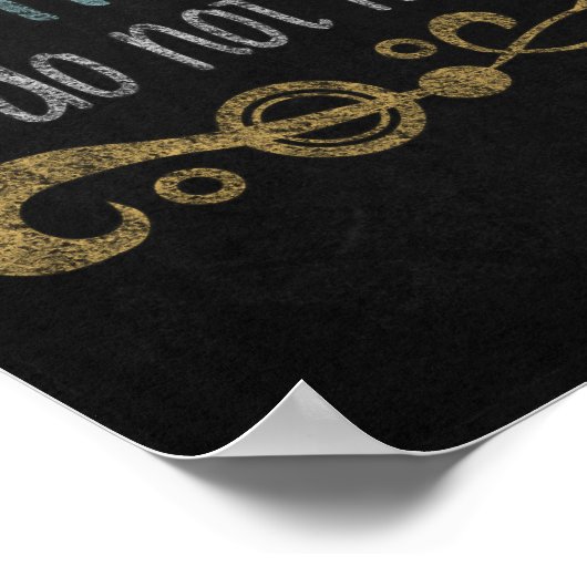 Rufen Sie mich an Chalkboard Art Poster (Ecke)