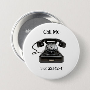 Rufen Sie mich an, das Personalisierte Telefon des Button